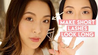 LASH ROUTINE How to curl straight stubborn lashes [upl. by Malvino]