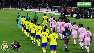 Al Nassr vs Inter Miami  Goat Ronaldo vs Goat Messi  النصر وإنتر ميامي  eFootball PES [upl. by Ainadi]