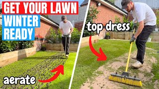 Its time to get your LAWN ready for WINTER  Aerate and Top Dress [upl. by Oliva794]