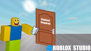 How To Make KeyCard Door In Roblox Studio [upl. by Htebaile]