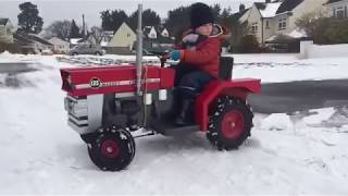 Snow Day  Toylander Massey Ferguson 135 [upl. by Flin]