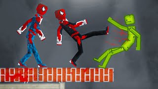 SpiderMan Team vs Melon Playground on High Tower in People Playground [upl. by Lydon]