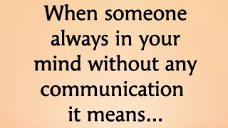 When someone always in your mind without any communication it means Psychology Says [upl. by Naugal]