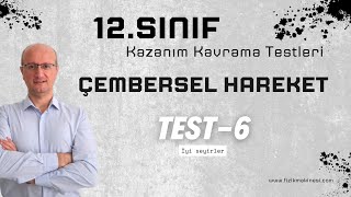 Çembersel Hareket6  12Sınıf Kazanım Kavrama Testi6  2025  AYT [upl. by Marcell]