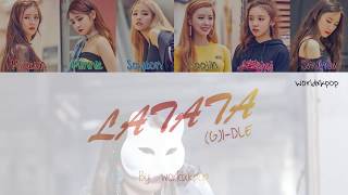 GIDLE  LATATA  KOLAY OKUNUŞMVEASY LYRICSCOLOR CODED [upl. by Ruzich522]