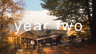 YEAR TWO  Renovating Two Stone Cabins in the Italian Alps [upl. by Ladnar]