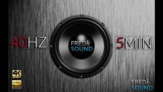 40 Hz Test Tone by Fred amp Sound Subwoofer adjustment [upl. by Anigal]