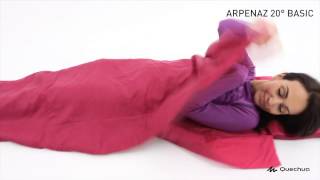 Arpenaz 20° Basic Camping Sleeping Bag [upl. by Nefen865]