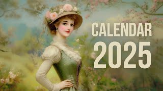 Victorian Women Wall Calendar 2025 [upl. by Lavena763]