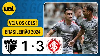 ATLÉTICOMG 1 x 3 INTERNACIONAL  BRASILEIRÃO 2024 VEJA OS GOLS [upl. by Buzz]