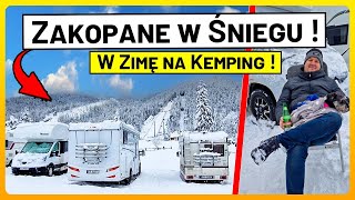 ZAKOPANE i DUŻE OPADY ŚNIEGU  Ferie Na Kempingu Zimowy Karawaning Camper Park Cz1 [upl. by Eleahcim]