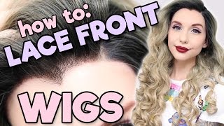 HOW TO LACE FRONT WIGS  Alexas Wig Series 6 [upl. by Aramit713]