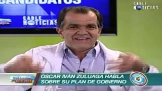 Óscar Iván Zuluaga habla sobre su Plan de Gobierno [upl. by Ahsiad]