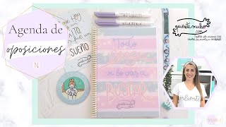 📒Mi AGENDA para las OPOSICIONES La agendadelopositor 💕 Nisabelt [upl. by Lodovico]