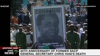 TECH ERROR 30th anniversary of the death of former SACP general secretary Chris Hani [upl. by Skell785]