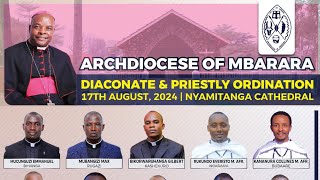 Mbarara Archdiocese Priestly and Diaconate ordinations 2024  17thAug2024 [upl. by Enelehs]