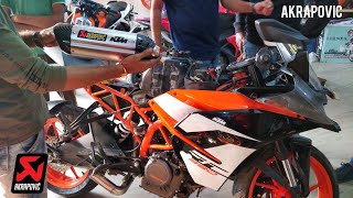 Trying Akrapovic and 6 Other Exhausts on the KTM RC390 2018 [upl. by Carmela]