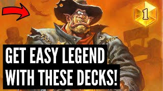 The 5 BEST DECKS to get LEGEND in Standard and Wild in Showdown in the Badlands [upl. by Alletnahs831]