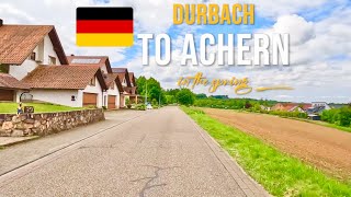 Driving in Germany 🇩🇪 from Durbach to Achern in May 2023 [upl. by Sorodoeht]