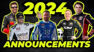 More 2024 NASCAR Driver Announcements  Rumors Of More To Come [upl. by Nylirem]