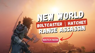 ⚔️New World PvP⚔️  Range ASSASSIN  Boltcaster and Hatchet Build [upl. by Darum973]