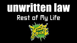 Unwritten Law  Rest of My Life Jet Set Karaoke [upl. by Olra]