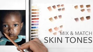 How to Mix amp Match Skin Tones with Colored Pencils [upl. by Quent]