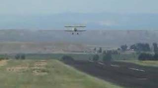 450 Stearman Test Flight After Restoration 3 [upl. by Roselin]