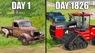 I SPENT 5 YEARS BUILDING A FARM WITH 0 AND A TRUCK  SURVIVAL FARMING [upl. by Yremogtnom]