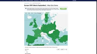 Seterra Europe 1939MarchSeptember 26001 [upl. by Attenra]