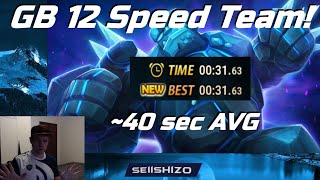 GB12  31sec Consistent Fast and Safe Team 40sec avg  Summoners War [upl. by Mastic]