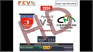 Vóley FCV 2024  Super Liga Masc Mayores  Trinitarios vs Muni de Córdoba HD [upl. by Attenohs512]