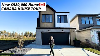 New Modern Custom Home in Edmonton for 980000  Complete House Tour  Canada Home Tour [upl. by Mal]