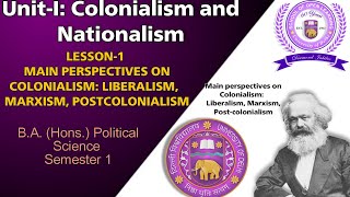 Unit 1Colonialism and Nationalism Lesson 1 COLONIALISM LIBERALISM MARXISM POSTCOLONIALISM dusol [upl. by Orvil]