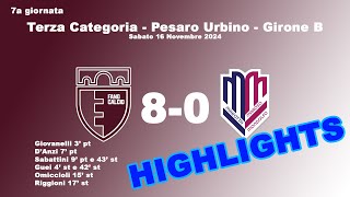 Highlights  Fano Calcio  Marotta Maroso Mondolfo 80 [upl. by Jordan663]