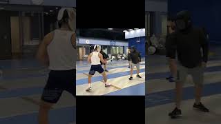 Sabre blocking and attack speed practice fencing sabrefencing trending viralvideo shortvideo [upl. by Adnala]