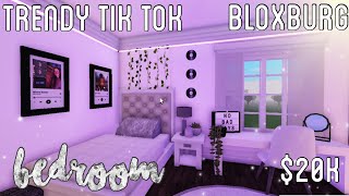 Trendy TikTok Bedroom Bloxburg Revamped  Bloxburg VaporwavePintrest Bedroom  melendezz [upl. by Ly985]