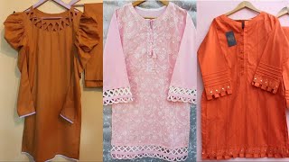 Top Stylish Casual Wear Comfortable Shirts Designs For Girls l Lawn Cotton Shirt Designing Ideas [upl. by Bowyer]