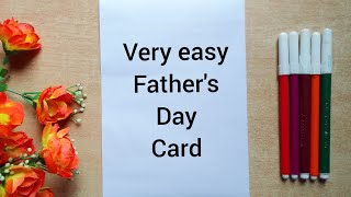 How to Make Fathers Day Card  Beautiful Fathers Day Card Making Ideas  Happy Fathers Day Card [upl. by Aleek384]