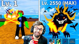 🔥🐉Blox Fruis Do Nível 1 ao 2550 com Apenas ITENS de DRAGÃO FILME COMPLETO 🎬💥 [upl. by Myca]