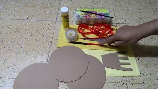 Chand mala making  Bengali craft idea for Decoration [upl. by Kerianne]