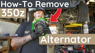 How to Remove a 350z Alternator  StepbyStep DIY Guide [upl. by Cherie893]