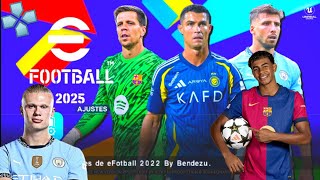 eFootball PES 2025 PPSSPP BENDEZU VERSION New Transfer ampKits 2425 Camera PS5 Real Faces [upl. by Zurkow]