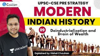 L9 Deindustrialization and Drain of Wealth  Modern History  UPSC CSE  Vishal Chauhan [upl. by Nitsur570]