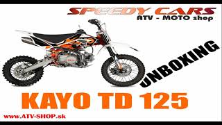 Pitbike Kayo TD 125  unboxing [upl. by Hilde]