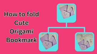 How to fold Cute Origami Bookmark  Cute Crafts Idea  Quick Crafts  Easy Paper Crafts  New Video [upl. by Tellford]