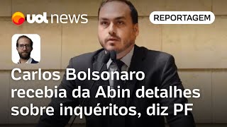 Carlos Bolsonaro recebia da Abin detalhes sobre inquéritos diz PF [upl. by Vod]