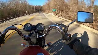 1983 XJ650 Maxim Ride with 1983 Honda Gold wing in the lead [upl. by Gunilla179]