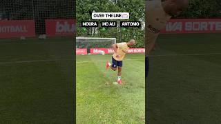 Cross the line challenge vs Lucas Moura amp Antonio 🇧🇷 [upl. by Ijneb]