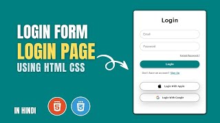 Login Form Using HTML amp CSS  Website Login Page Design  Registration Form  HTML amp CSS  WebCoding [upl. by Amairam]